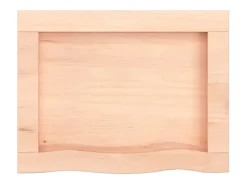 Prateleira* Prateleira de parede 40x30x(2-4) cm carvalho maciço não tratado PT774518 Castanho