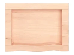 Prateleira* Prateleira de parede 40x30x(2-4) cm carvalho maciço não tratado PT774518 Castanho
