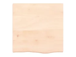 Prateleira de parede 60x60x(2-4) cm carvalho maciço não tratado PT585931^ Prateleira