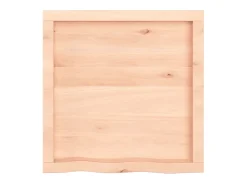 Prateleira de parede 60x60x(2-4) cm carvalho maciço não tratado PT585931^ Prateleira
