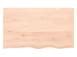Prateleira* Prateleira de parede 100x60x2 cm carvalho maciço não tratado PT923411 Castanho