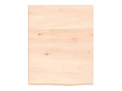 Prateleira* Prateleira de parede 40x50x(2-4) cm carvalho maciço não tratado PT768415 Castanho