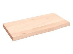 Prateleira| Prateleira de parede 40x20x2 cm carvalho maciço não tratado PT538849 Castanho