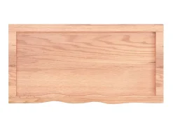 Prateleira| Prateleira de parede 80x40x(2-4) cm carvalho tratado PT961258 Castanho