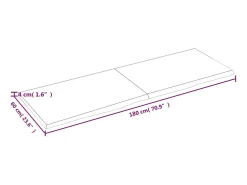 Sale Prateleira de parede 180x60x(2-4) cm carvalho tratado PT785827 Castanho