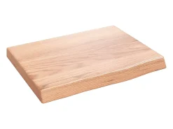 vidaxl Prateleira de parede 40x30x(2-4) cm carvalho tratado castanho Natural claro
