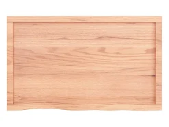 Clearance Prateleira de parede 100x60x(2-6) cm carvalho tratado PT165261 Castanho