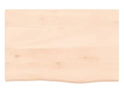 Prateleira| Prateleira de parede 60x40x2 cm carvalho maciço não tratado PT106398 Castanho