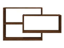 Prateleira de parede 104x20x58,5 cm derivados madeira PT732321^ Prateleira