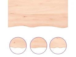 Clearance Prateleira de parede 60x60x(2-6) cm carvalho maciço não tratado PT258503 Castanho