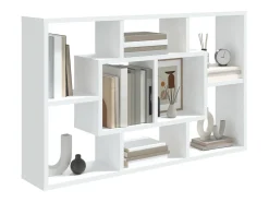 New vidaxl Prateleira de parede 85x16x52,5 cm derivados de madeira Branco