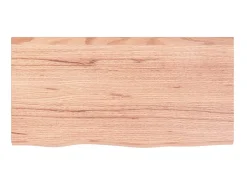 Prateleira| Prateleira de parede 80x40x2 cm carvalho tratado -claro PT913748 Castanho