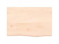 Prateleira de parede 60x40x(2-6) cm carvalho maciço não tratado PT832240^ Prateleira