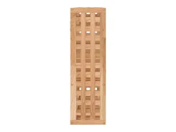 Prateleira|vidaxl Prateleira de parede 49x15x49 cm madeira de nogueira maciça Castanho