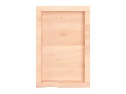 Hot Prateleira de parede 40x60x(2-4) cm carvalho maciço não tratado PT373939 Castanho