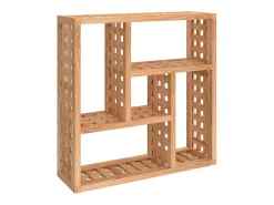 Best Prateleira de parede 49x15x49 cm madeira de nogueira maciça PT665265 Castanho