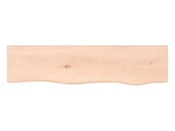 Prateleira| Prateleira de parede 80x20x4 cm carvalho maciço não tratado PT481926 Castanho