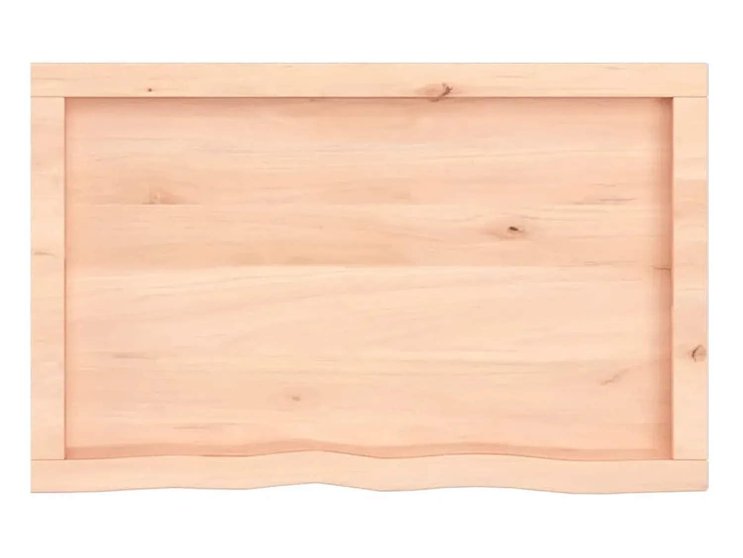 Prateleira| Prateleira de parede 80x50x(2-6) cm carvalho maciço não tratado PT926540 Castanho