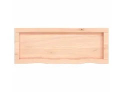 Prateleira de parede 80x30x(2-4) cm carvalho maciço não tratado PT592573^ Prateleira