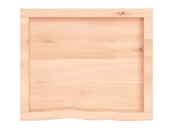 Prateleira de parede 60x50x(2-4) cm carvalho maciço não tratado PT219819^ Prateleira