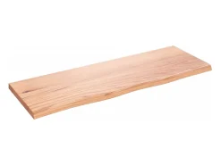 Prateleira|vidaxl Prateleira de parede 80x30x2 cm carvalho tratado castanho-claro Natural claro