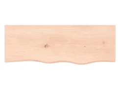 Prateleira de parede 80x30x(2-6) cm carvalho maciço não tratado PT364708^ Prateleira