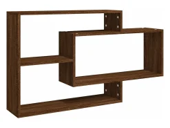 Prateleira|vidaxl Prateleira de parede 104x20x58,5 cm derivados madeira Castanho