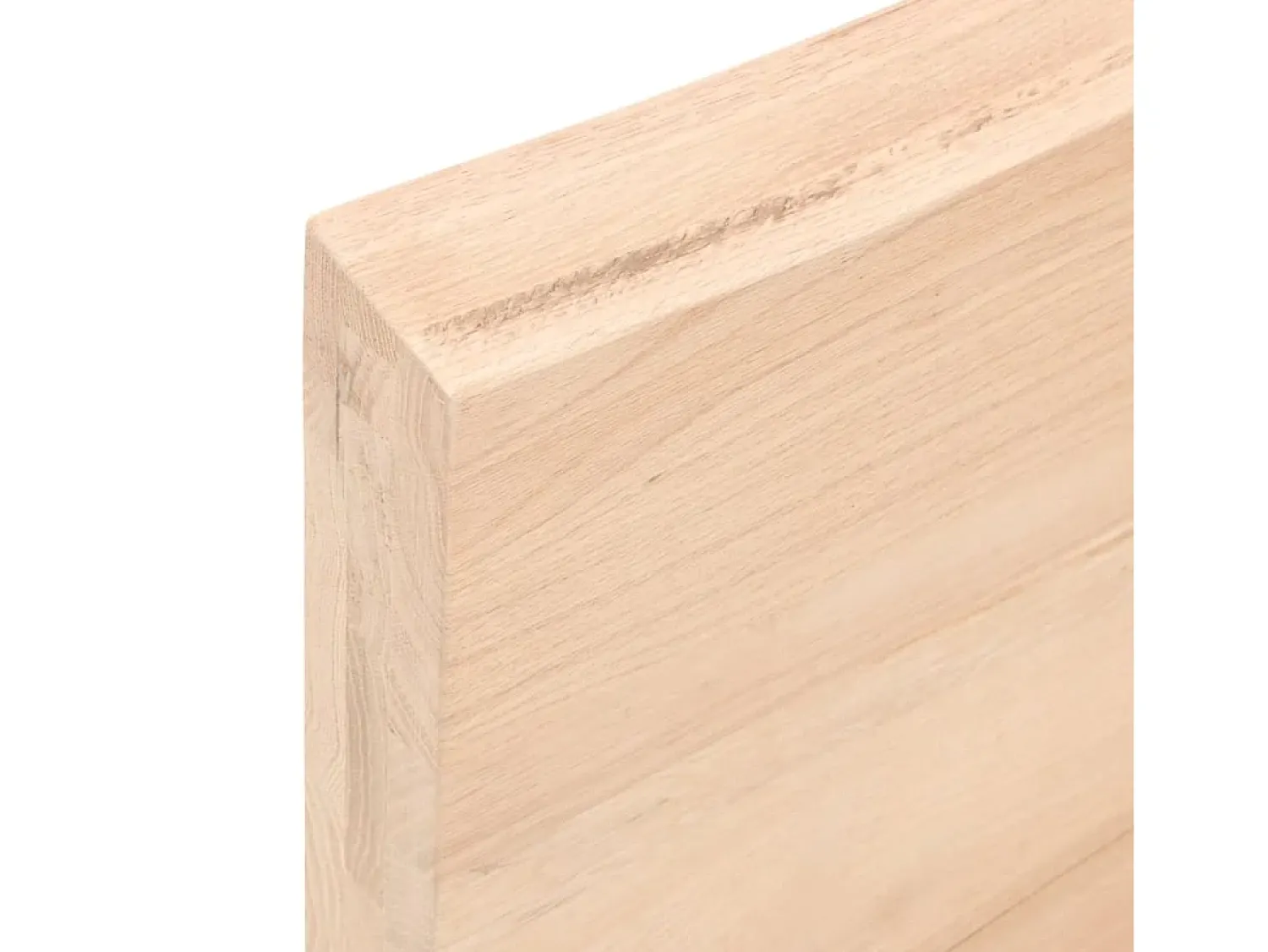 vidaxl Prateleira de parede 80x10x6 cm carvalho maciço não tratado^ Prateleira