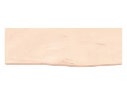 Prateleira| Prateleira de parede 60x20x2 cm carvalho maciço não tratado PT103414 Castanho