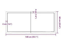 vidaxl Prateleira de parede 140x60x(2-6) cm carvalho tratado^ Prateleira