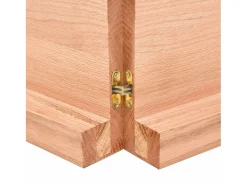 vidaxl Prateleira de parede 140x60x(2-6) cm carvalho tratado^ Prateleira