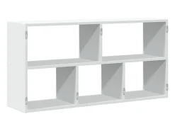 Prateleira|vidaxl Prateleira de parede 100x25x50 cm derivados de madeira Branco