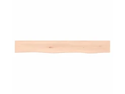 Prateleira| Prateleira de parede 80x10x6 cm carvalho maciço não tratado PT455240 Castanho