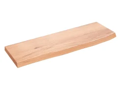 Prateleira| Prateleira de parede 60x20x2 cm carvalho tratado -claro PT471706 Castanho