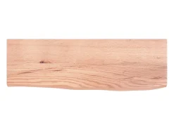 Prateleira| Prateleira de parede 60x20x2 cm carvalho tratado -claro PT471706 Castanho