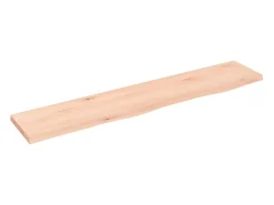 Prateleira de parede 100x20x2 cm carvalho maciço não tratado PT694350^ Prateleira
