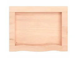 Prateleira de parede 40x30x(2-6) cm carvalho maciço não tratado PT924771^ Prateleira
