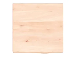 Prateleira de parede 40x40x(2-4) cm carvalho maciço não tratado PT911741^ Prateleira