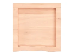 Prateleira de parede 40x40x(2-4) cm carvalho maciço não tratado PT911741^ Prateleira