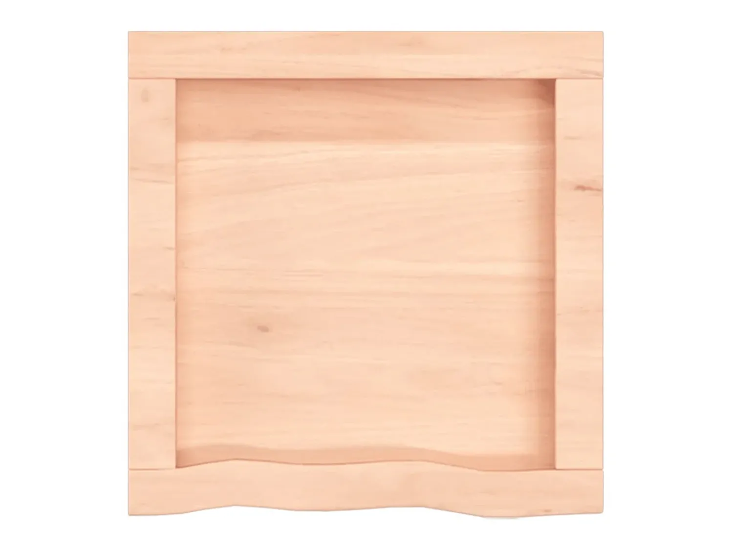 Prateleira de parede 40x40x(2-4) cm carvalho maciço não tratado PT911741^ Prateleira