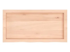 Online vidaxl Prateleira de parede 80x40x(2-6) cm carvalho maciço não tratado Natural claro