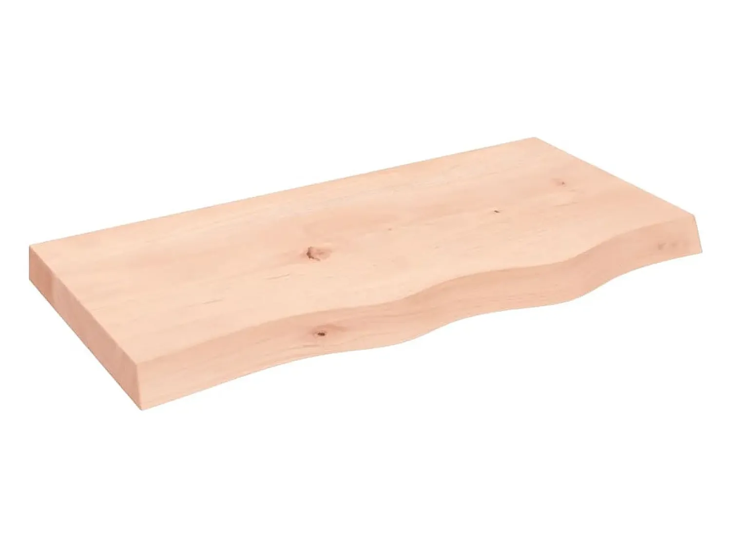 Online vidaxl Prateleira de parede 80x40x(2-6) cm carvalho maciço não tratado Natural claro