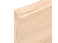 Online vidaxl Prateleira de parede 80x40x(2-6) cm carvalho maciço não tratado Natural claro