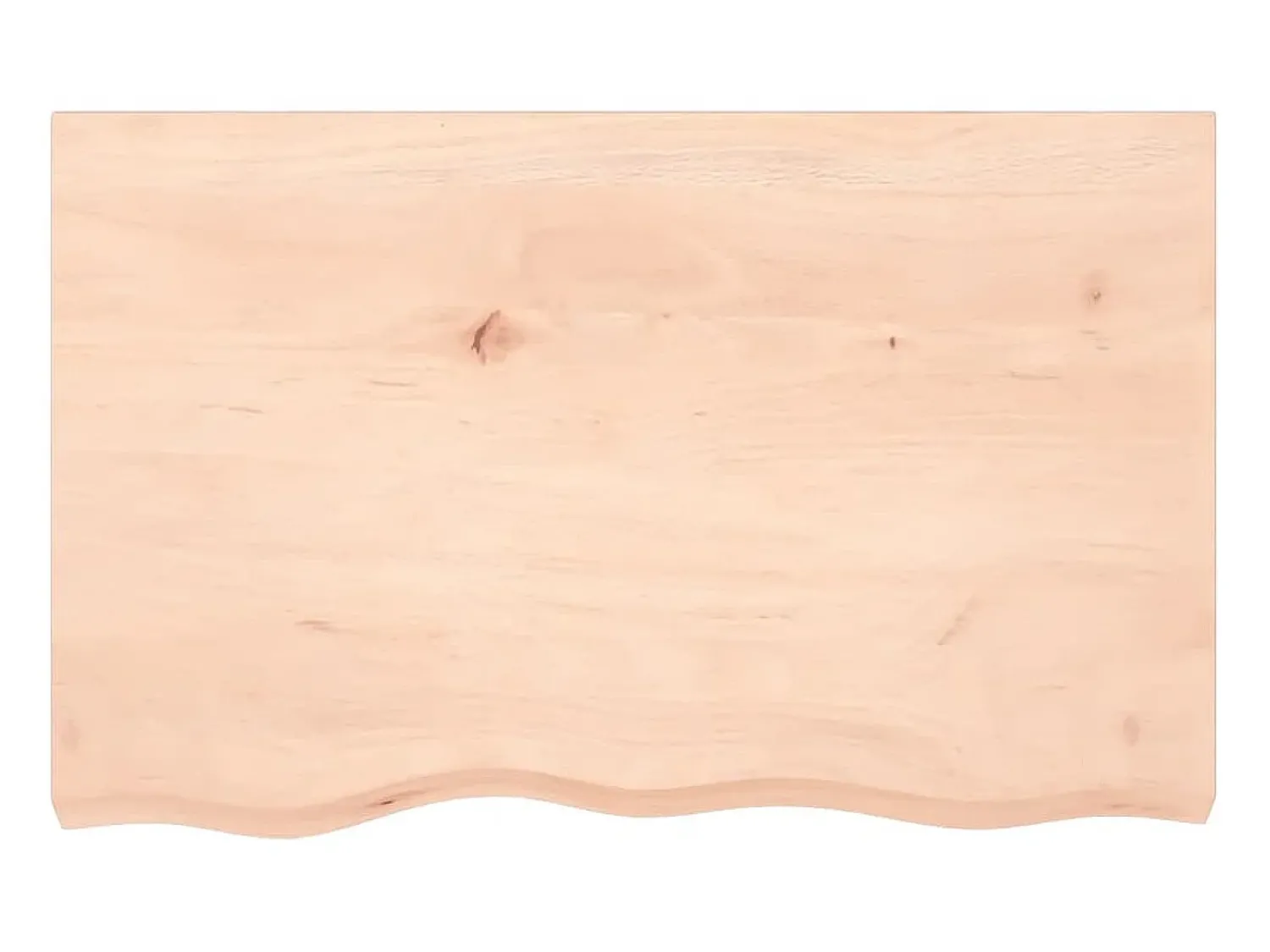 New Prateleira de parede 80x50x(2-4) cm carvalho maciço não tratado PT310898 Castanho
