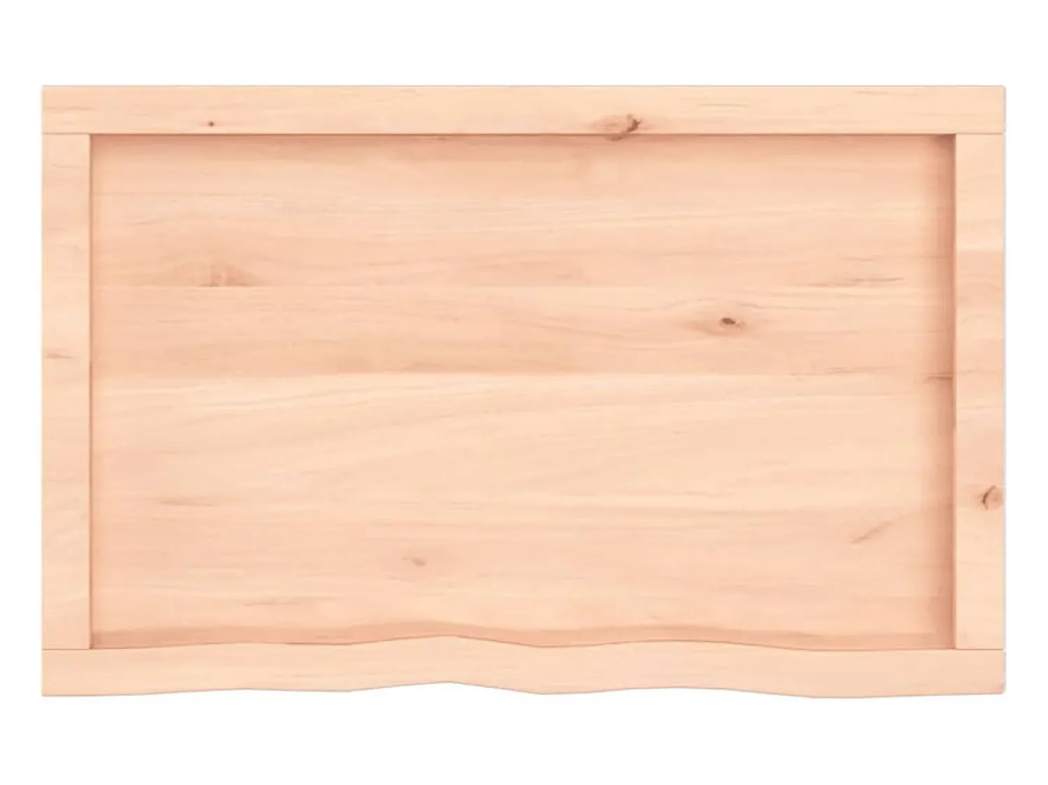 New Prateleira de parede 80x50x(2-4) cm carvalho maciço não tratado PT310898 Castanho