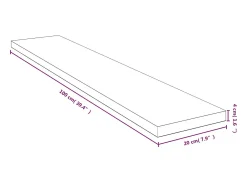 Prateleira| Prateleira de parede 100x20x4 cm bambu PT560962 Castanho