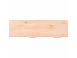 Outlet Prateleira de parede 100x30x2 cm carvalho maciço não tratado PT744617 Castanho
