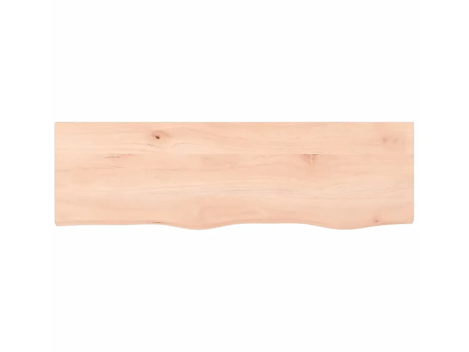 Outlet Prateleira de parede 100x30x2 cm carvalho maciço não tratado PT744617 Castanho