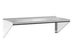 Prateleira* Prateleira de parede 100x45x31 cm aço inoxidável PT746665 Prateado