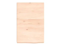 Prateleira de parede 40x60x(2-6) cm carvalho maciço não tratado PT859349^ Prateleira